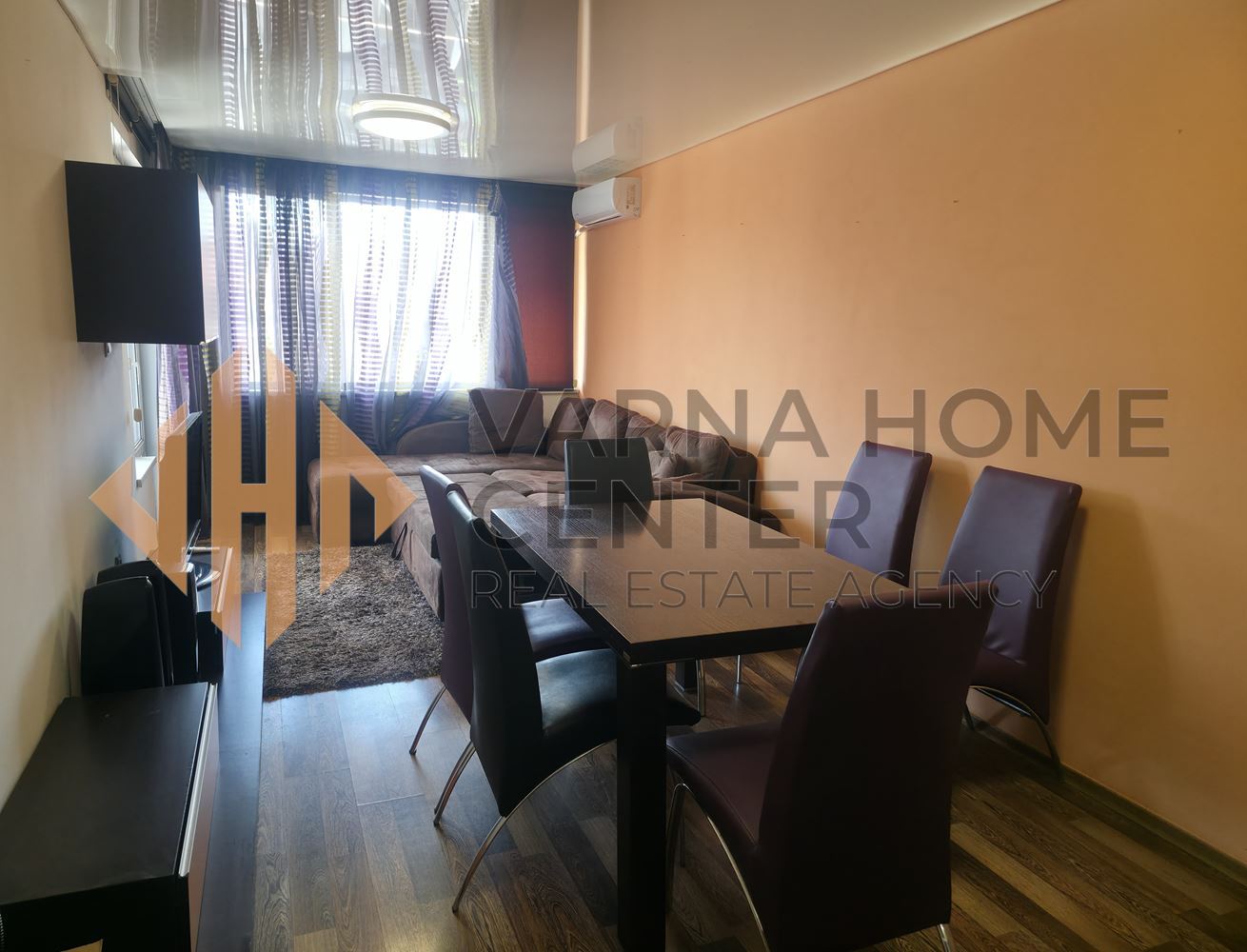 7330Под наем напълно обзаведен 2-стаен апартамент в кв. Погреби, Варна