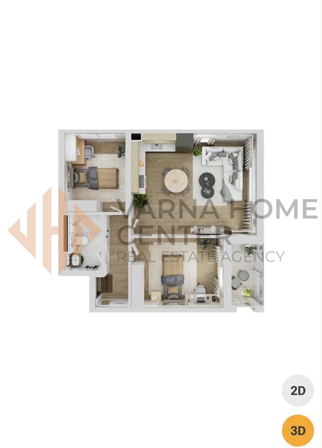 3-стаен апартамент в Кайсиева градина, сграда Атриа - 2