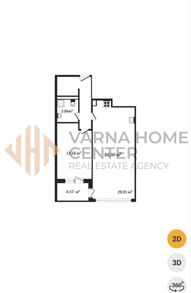 2-стаен апартамент в Кайсиева градина, сграда Атриа - 3